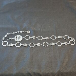 Antonio Melani Silver Chain Adjustable Belt